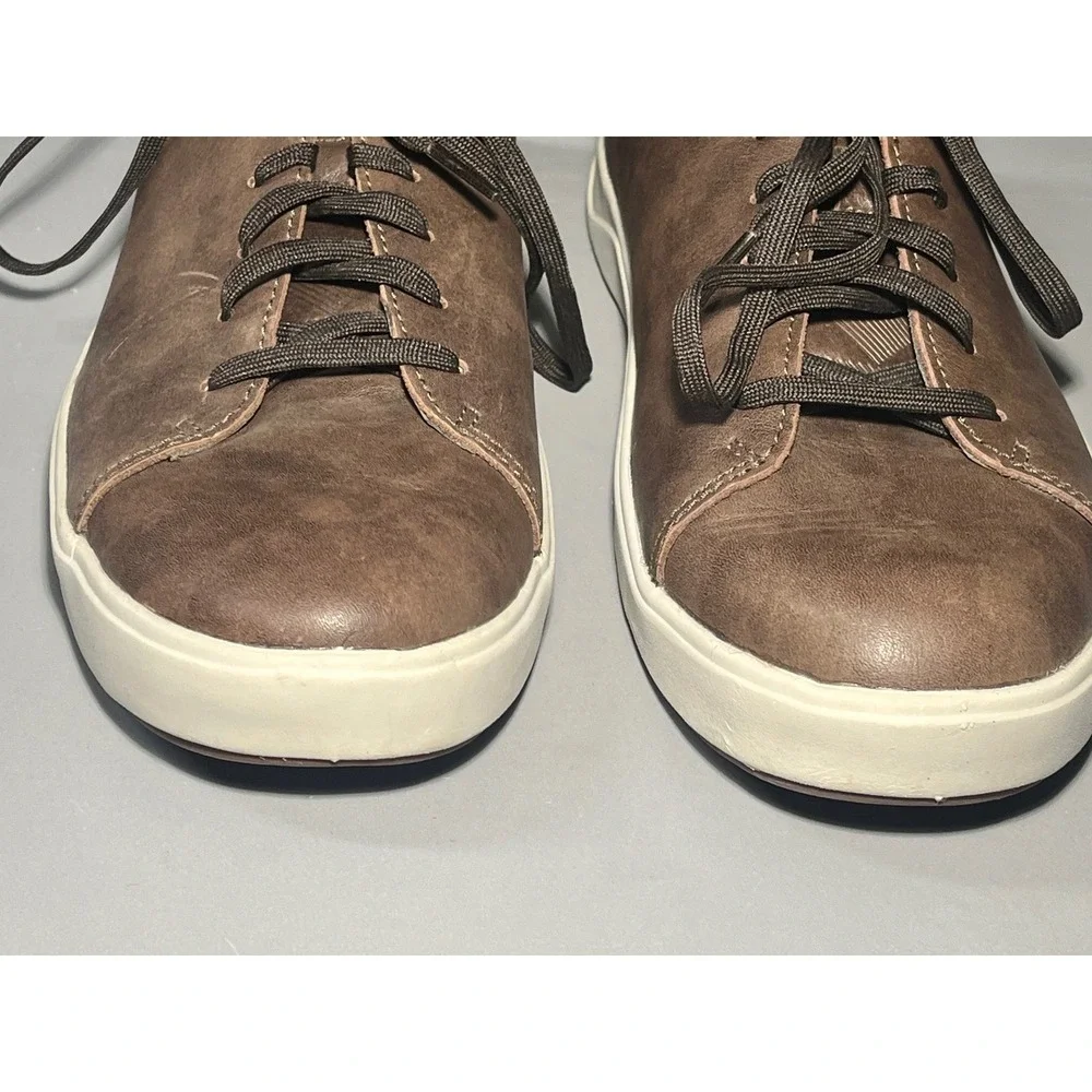 OluKai Lae'ahi Li 'Ili Men Brown Leather Sneakers Shoes EU 43 US 9  10443-4040